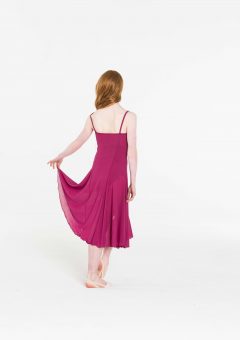 Elemental lyrical dress burgundy