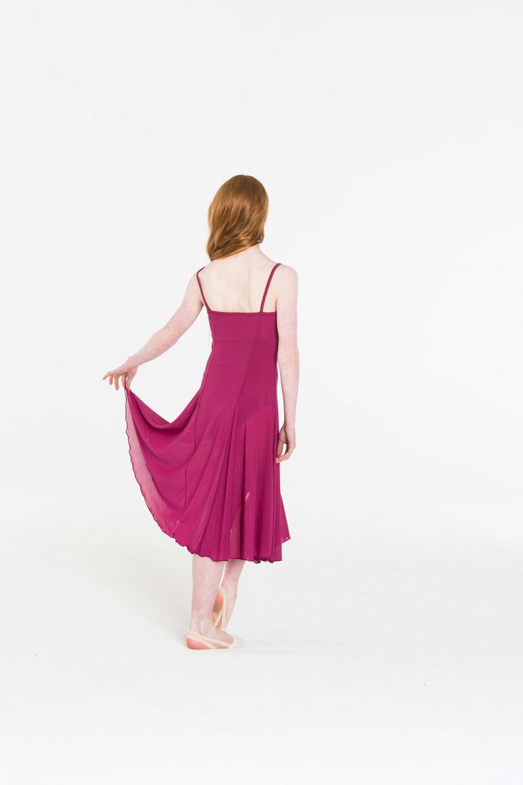 Elemental lyrical dress burgundy