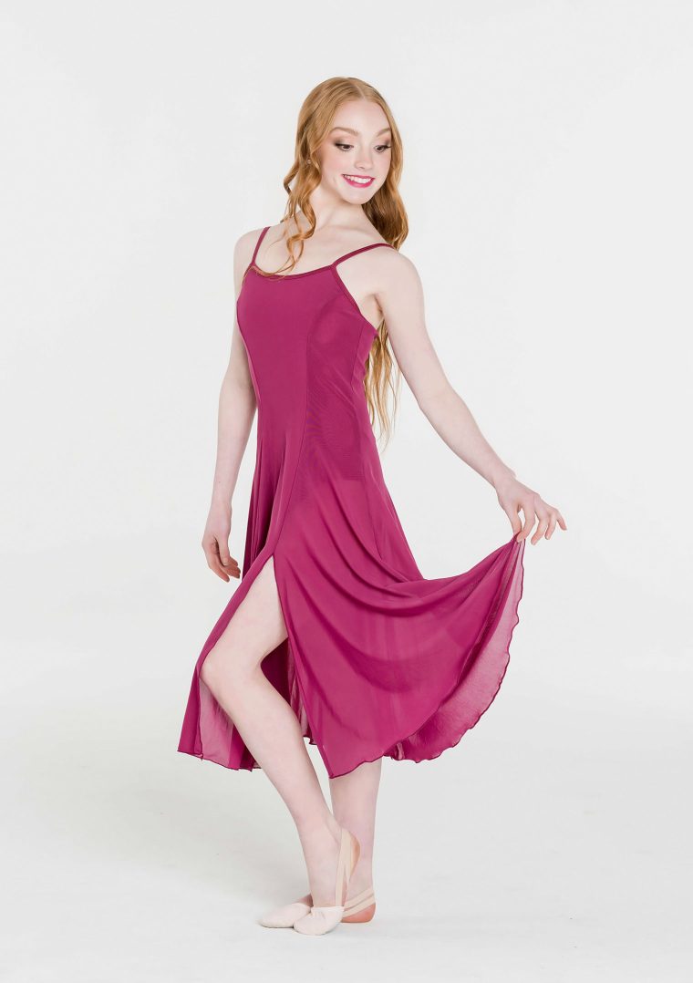 elemental lyrical dress burgundy