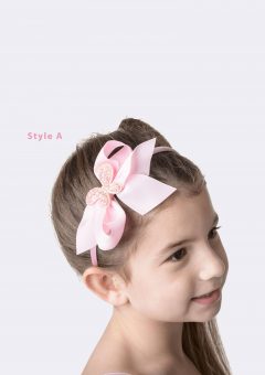 big bow headband pink