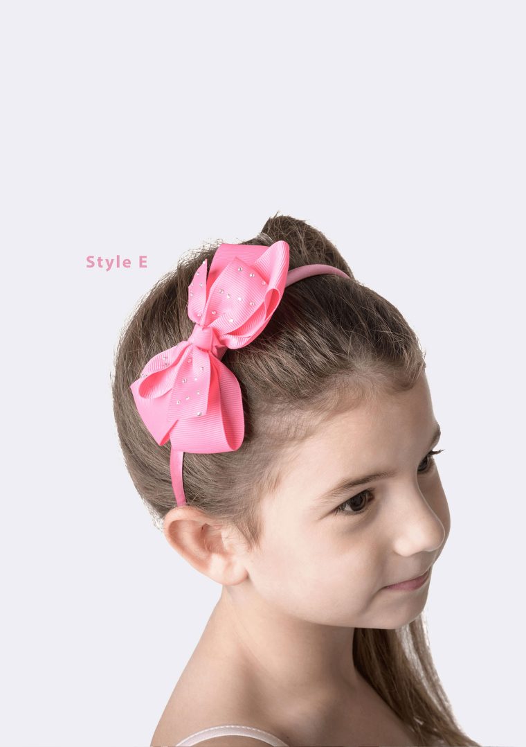 big bow headband pink