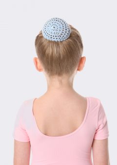 crochet bun net pale blue