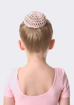 crochet bun net pale pink