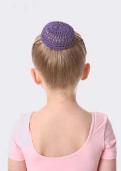 crochet bun net dark purple