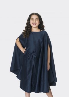 danzcape navy turquoise embroidered