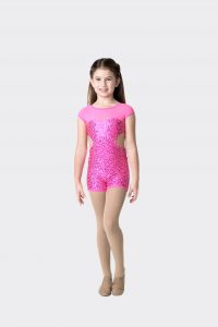 sequin biketard hot pink