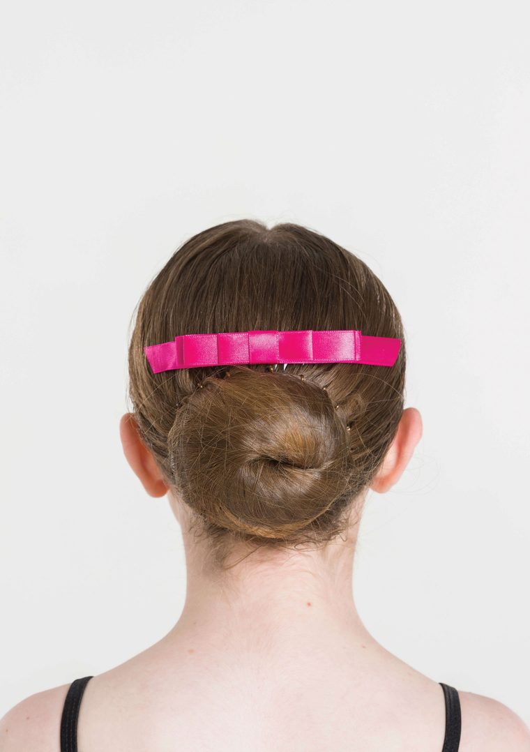 satin hair bow mulberry