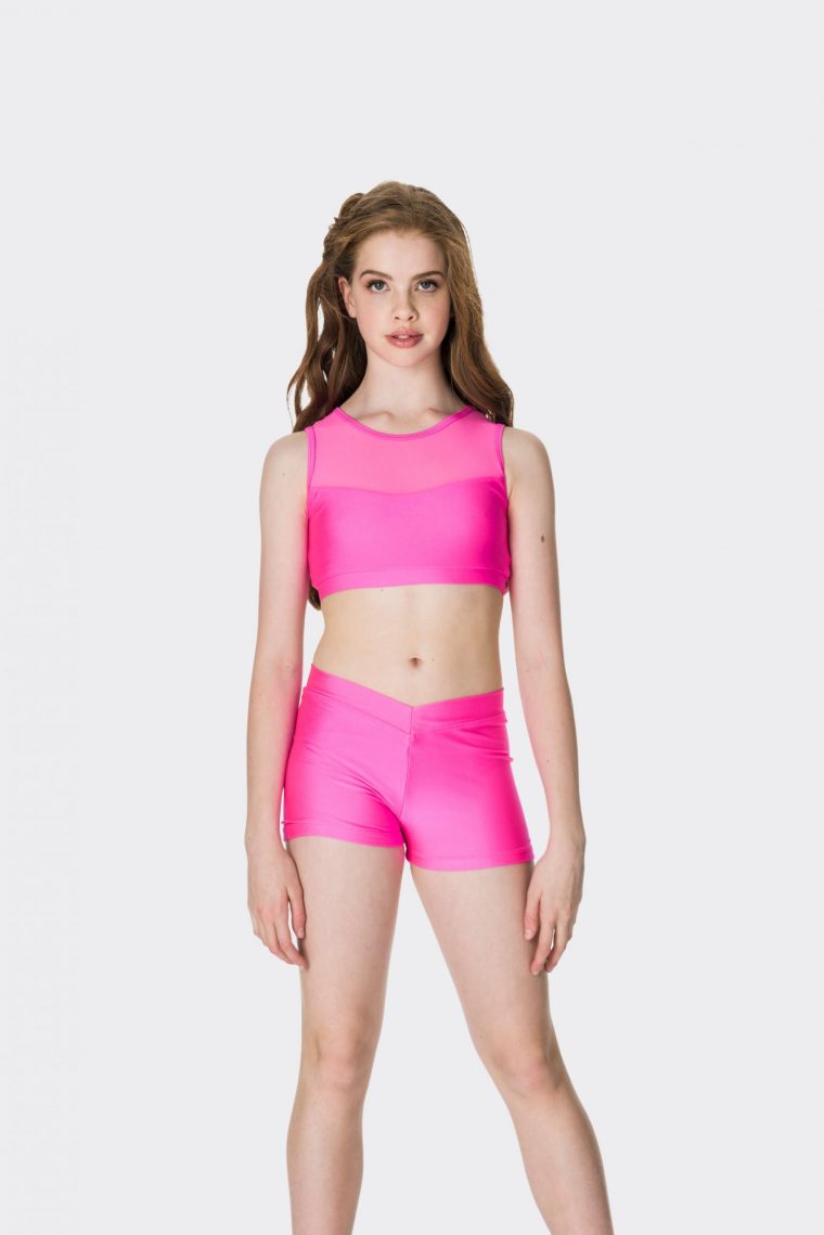 Studio 7 Dancewear, Mesh Crop Top