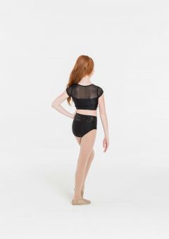 attitude sequin top black