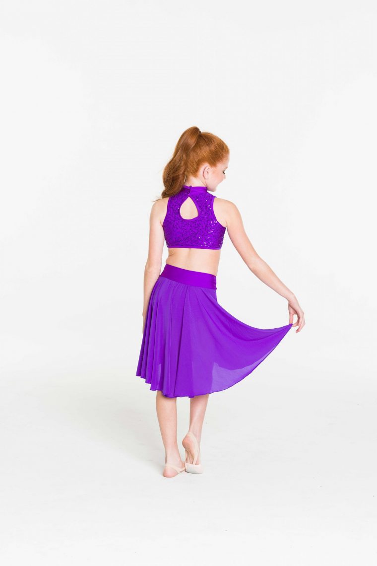 cabaret crop top purple