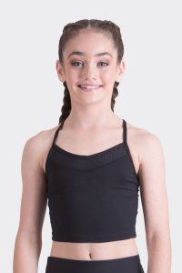 kara crop top black