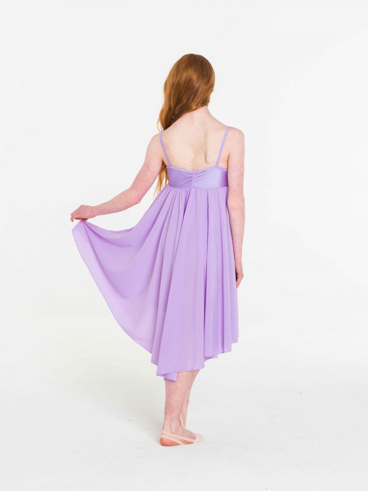 princess chiffon dress lilac
