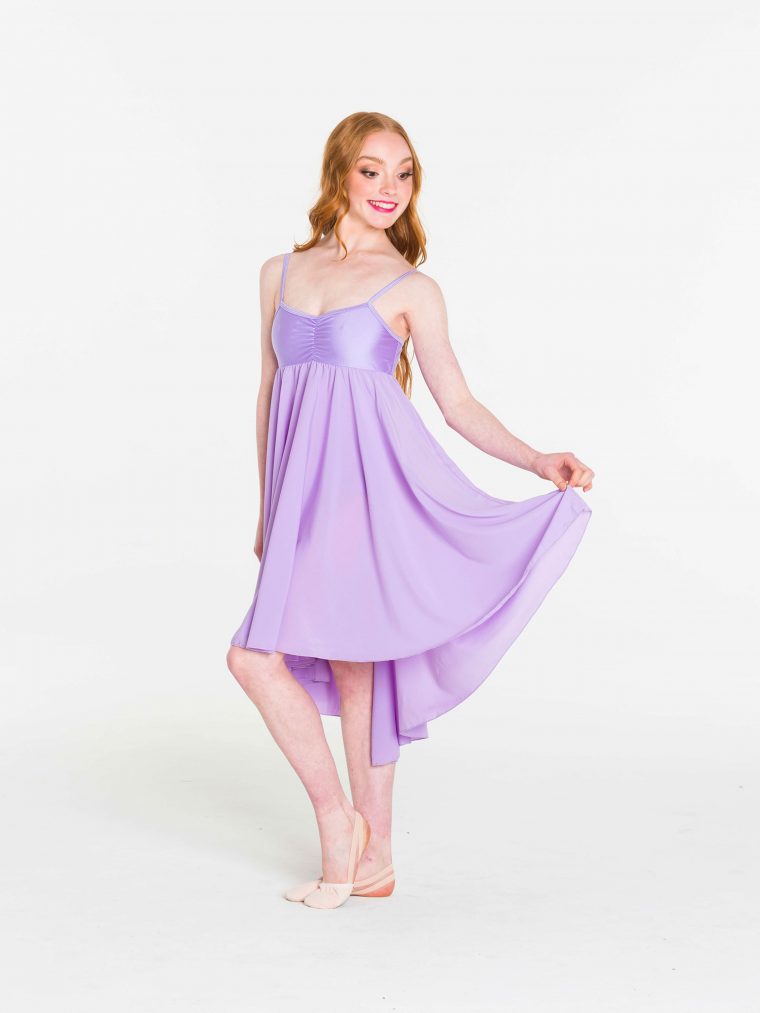 princess chiffon dress lilac
