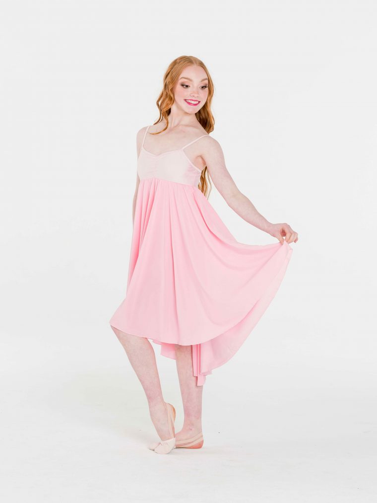 princess chiffon dress pale pink