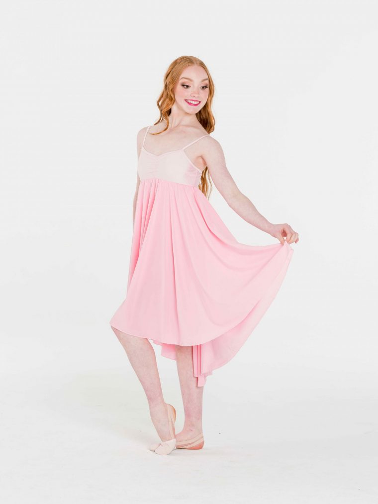 princess chiffon dress pale pink