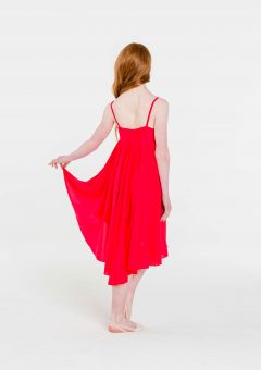 princess chiffon dress red