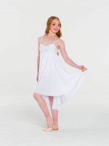 princess chiffon dress white