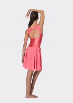 Mesh lyrical dress Coral
