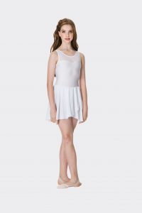 Mesh lyrical dress White