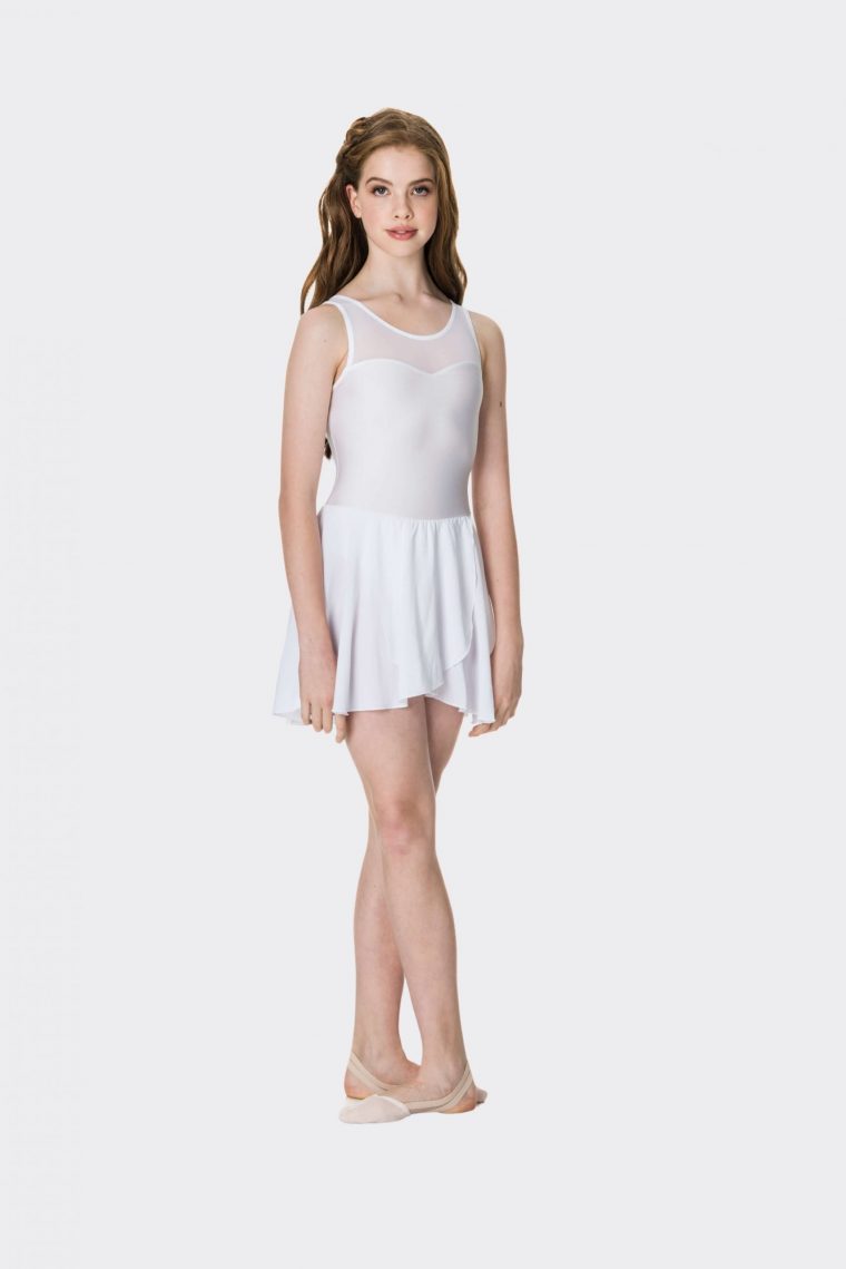 Mesh lyrical dress White