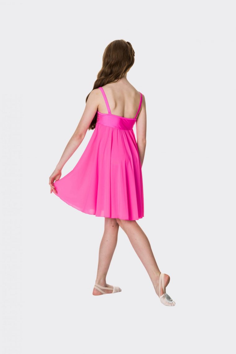 Sequin lyrical dress Hot pink