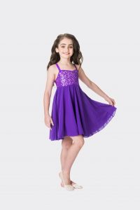 Sequin lyrical dress Purple