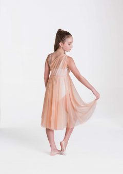 Grecian lyrical dress apricot