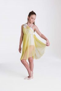 Grecian lyrical dress lemon