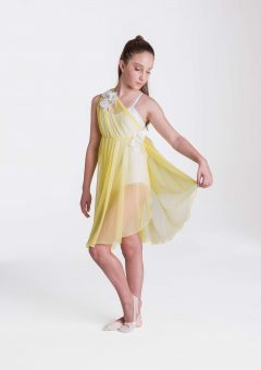 Grecian lyrical dress lemon