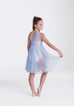 Grecian lyrical dress pale blue