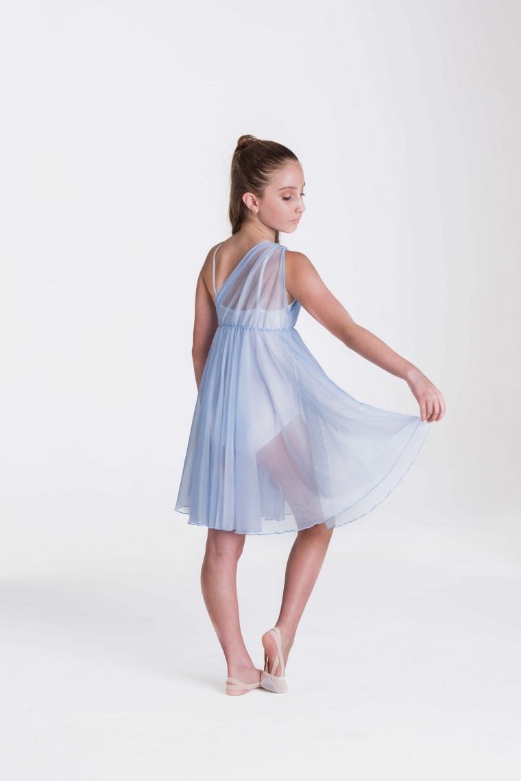 Grecian lyrical dress pale blue