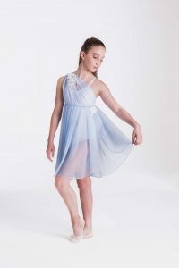 Grecian lyrical dress pale blue