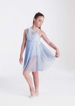 Grecian lyrical dress pale blue