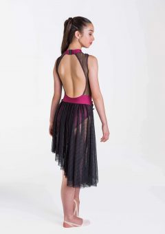 Whimsical lyrical dress Burgundy