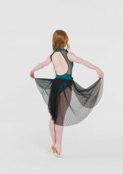 Whimsical lyrical dress teal