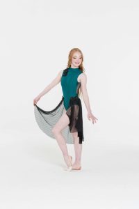 Whimsical lyrical dress teal