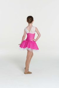 polka dot princess dress pink