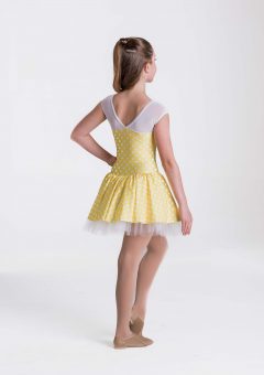 polka dot princess dress yello