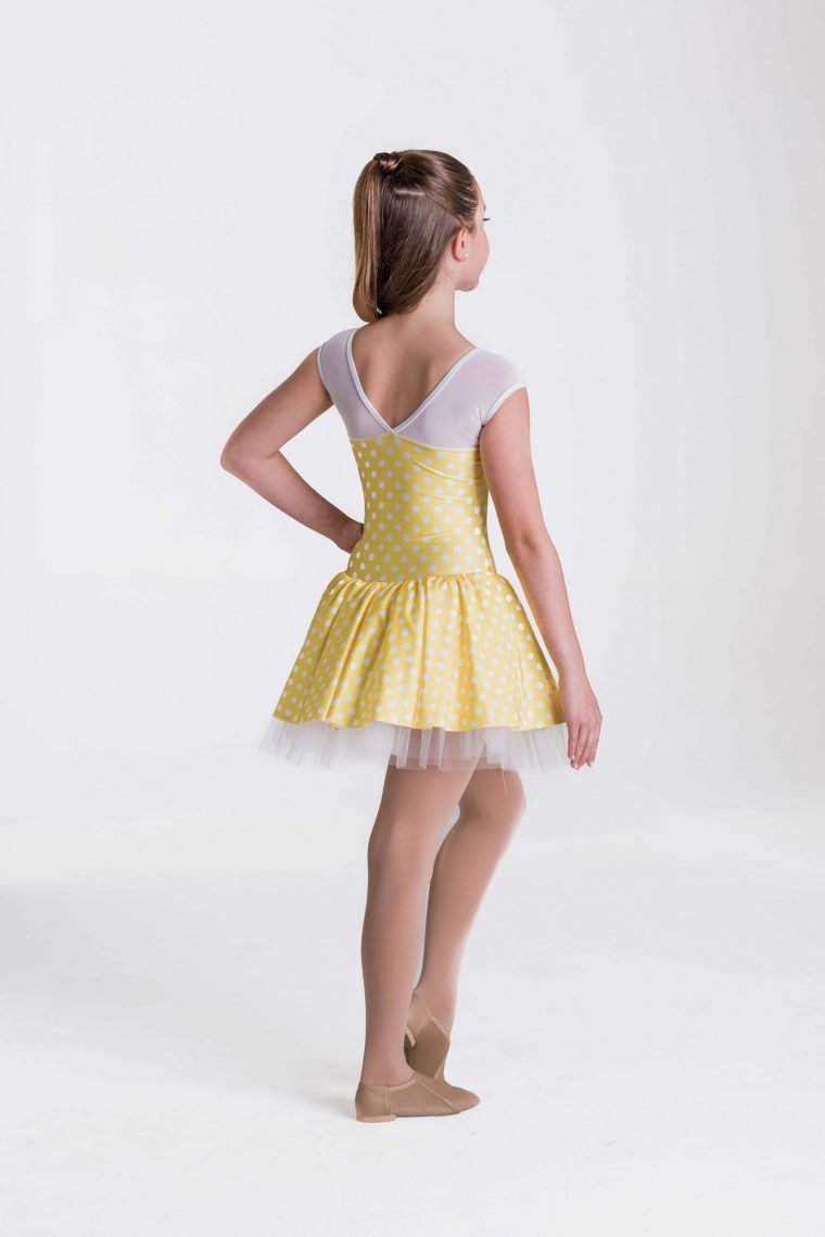 polka dot princess dress yello