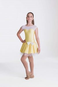 polka dot princess dress yello