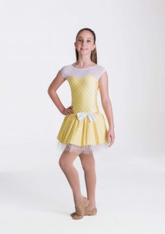 polka dot princess dress yello