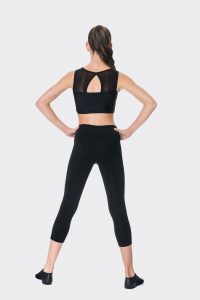 Cotton 3/4 leggings black