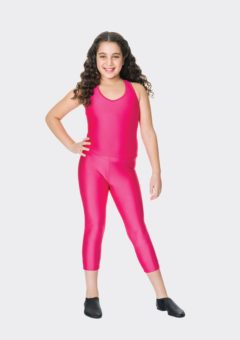 Fuchsia 3/4 nylon leggings