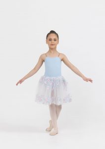 floral romance tutu pale blue