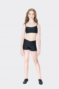 Nylon hot shorts Black