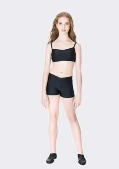 Nylon hot shorts Black