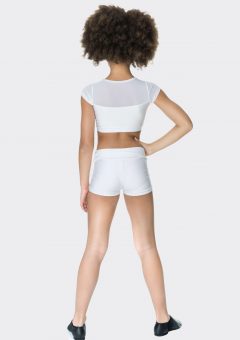 Nylon hot shorts White
