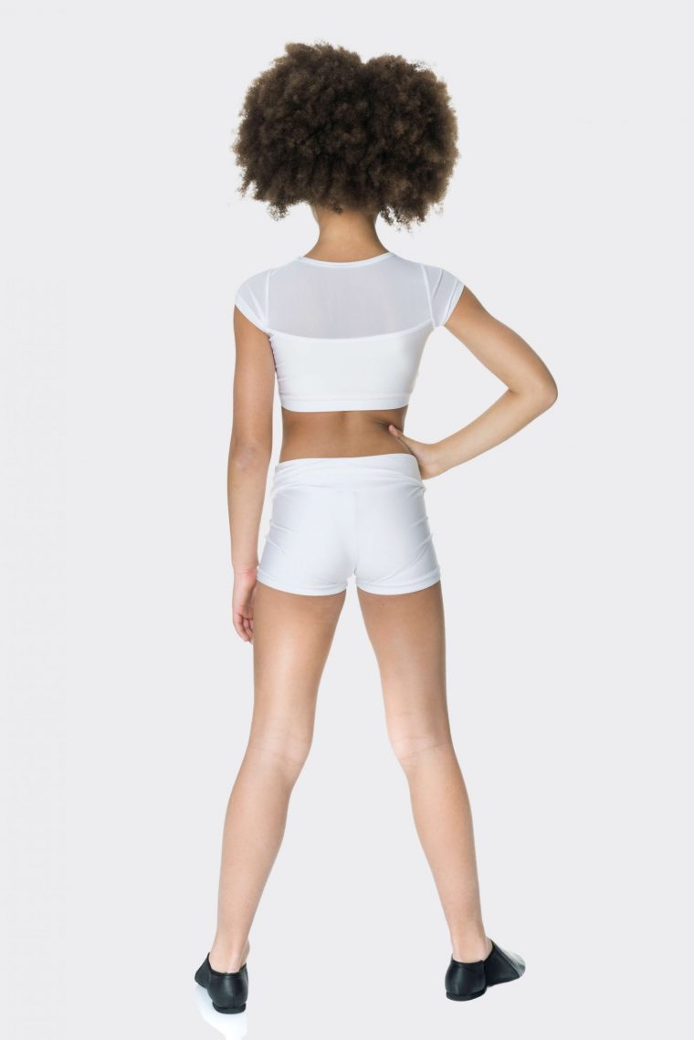 Nylon hot shorts White