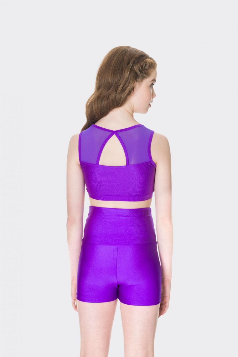 High waisted shorts Purple