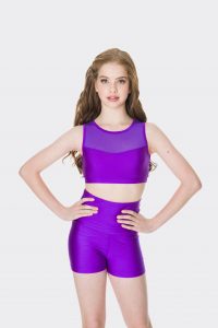 High waisted shorts Purple